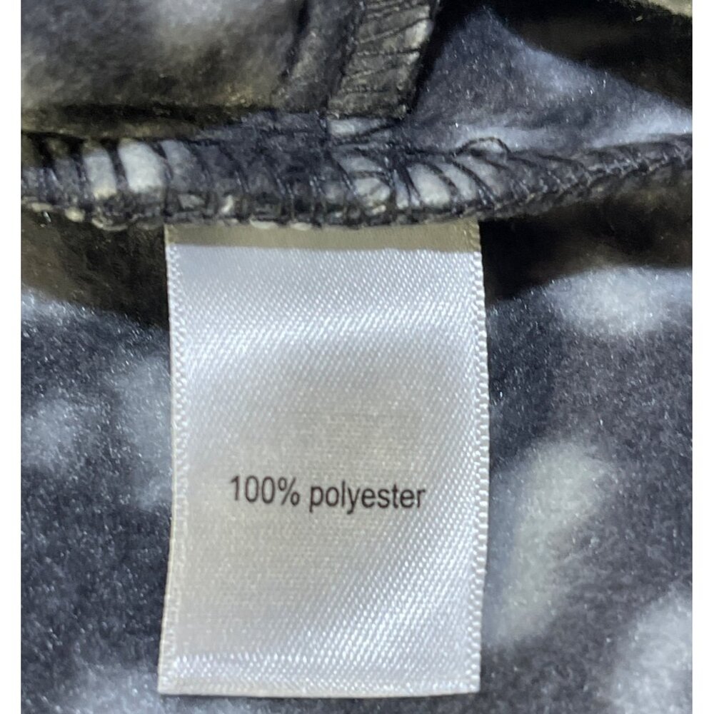 Maurices Medium Gray & White Leopard Print Button-Up Fleece Shacket  w pockets - Picture 9 of 10